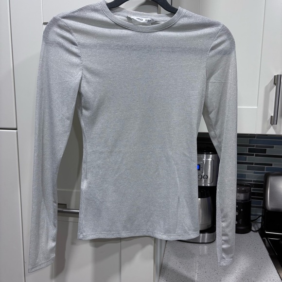 Mango Lurex long sleeve top - Picture 7 of 9